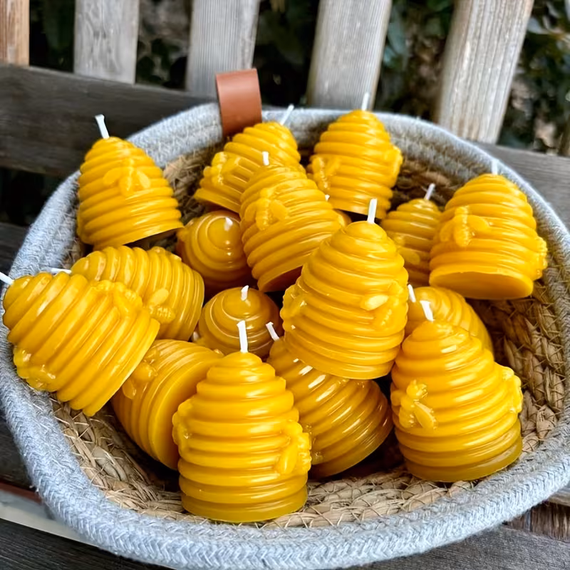 Candela Artigianale con pura cera d'api