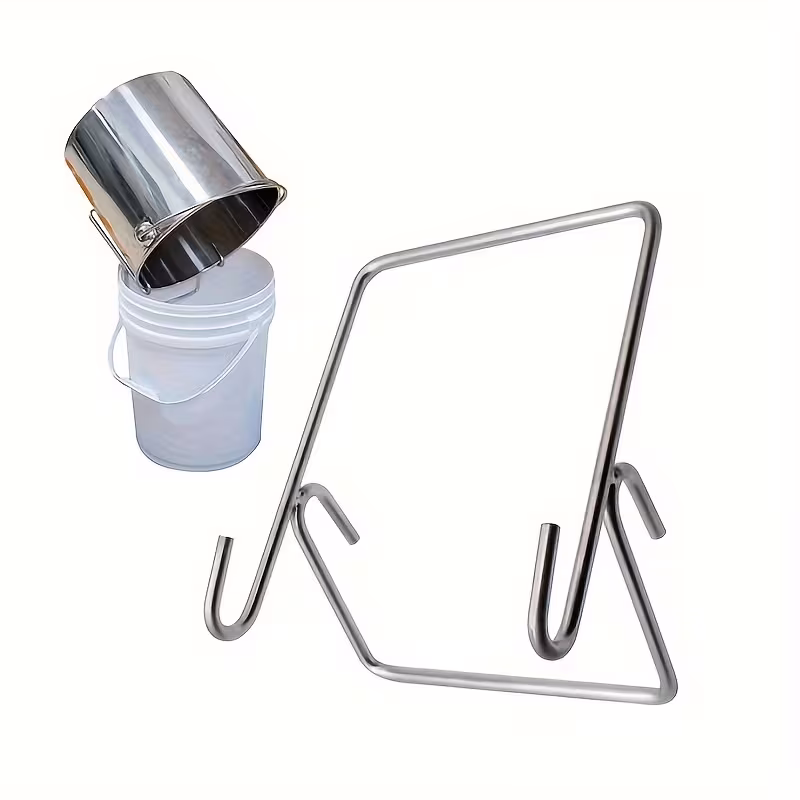 Supporto per secchio miele in acciaio inox